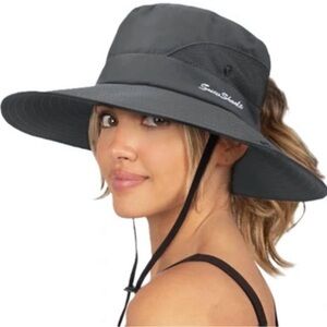 Stylish Gray Outdoor Sun Hat